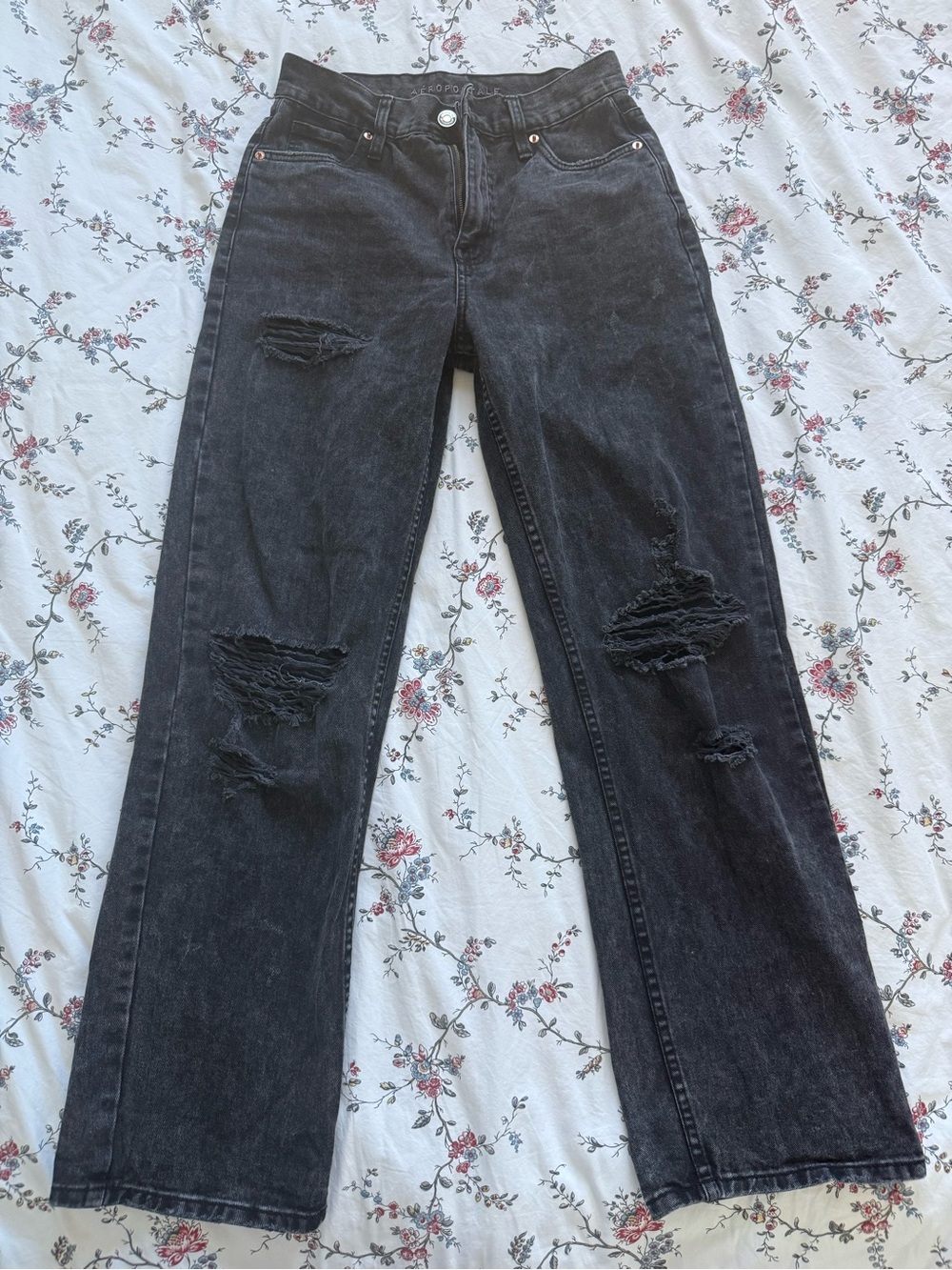Aeropostale Black 90's Baggy Jeans